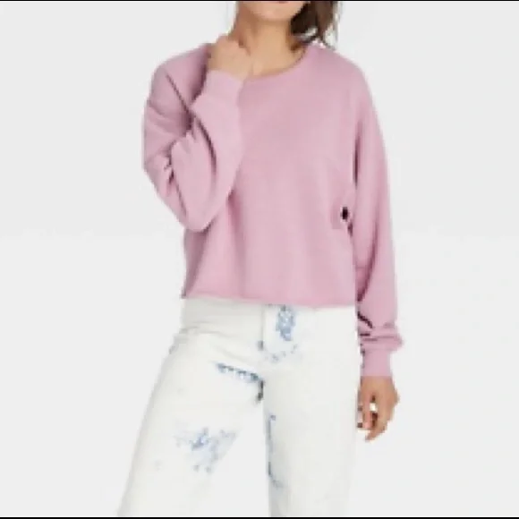 Universal Threads Purple Sweatshirt - Picture 2 of 5